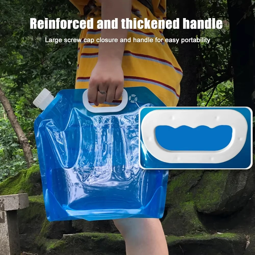 Collapsible Water Container Water Storage Jug Bag for Outdoor Camping Hiking Emergency Survival image 5