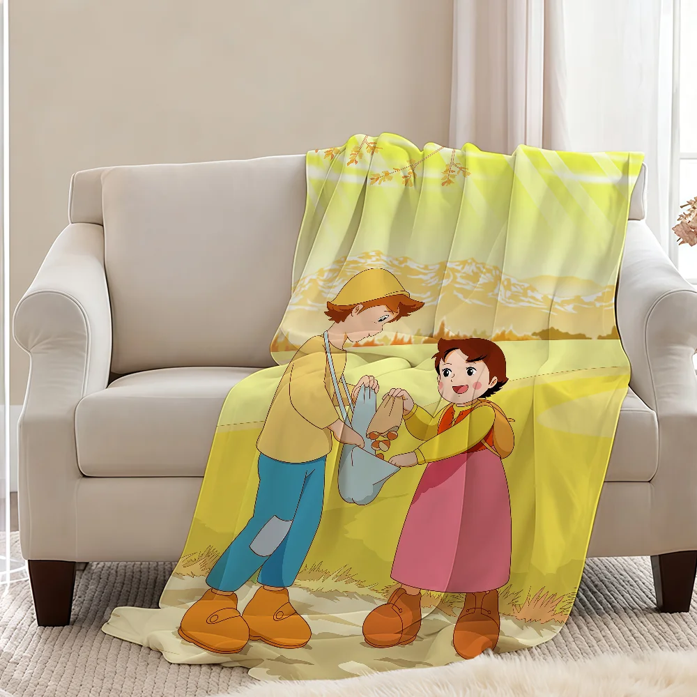H-HeidiS-ES Girl Of The A-AlpS-ES Blanket Throw Super Cosy Plush Living Room Sofa Couch Childish Birthday Gifts