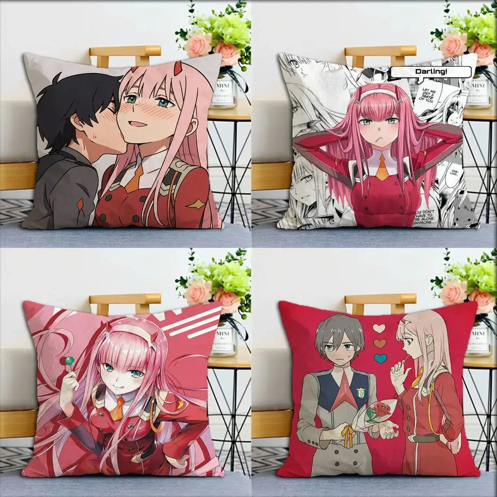 

Zero Two World Various Sizes Square Pillow Case For Car Home Bedchamber Decor