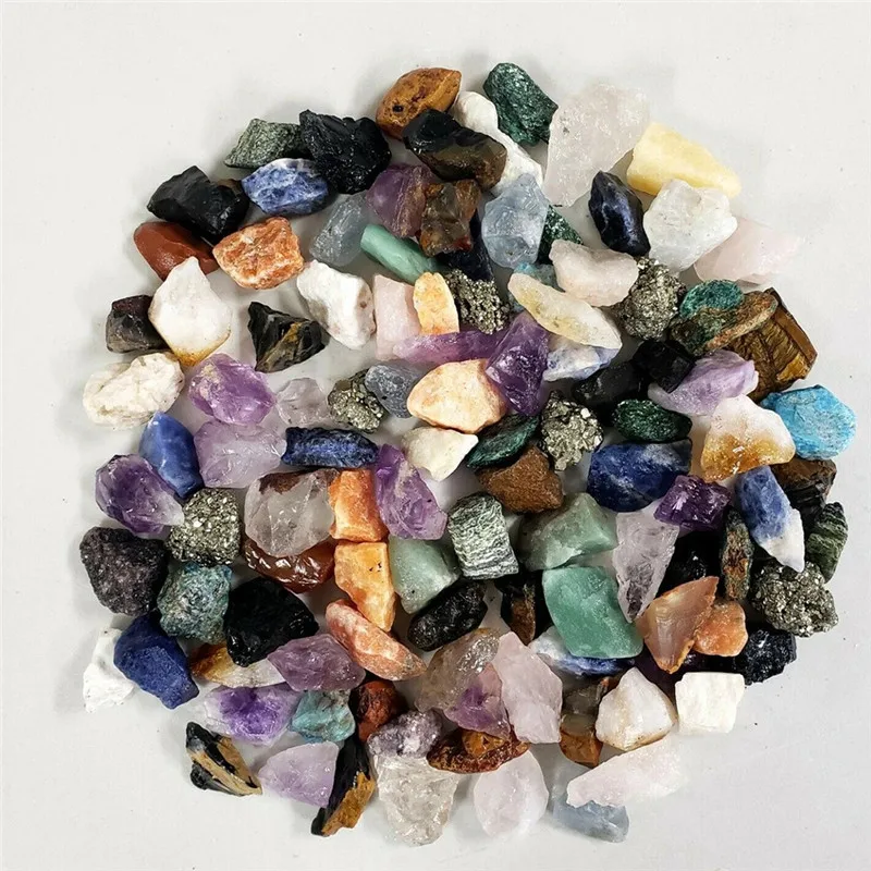 Natural Crystal Quartz Minerals Specimen Amethyst Rose Quartz Irregular Mixed Rough Rock Stone Reiki Healing Home Decoration view 2
