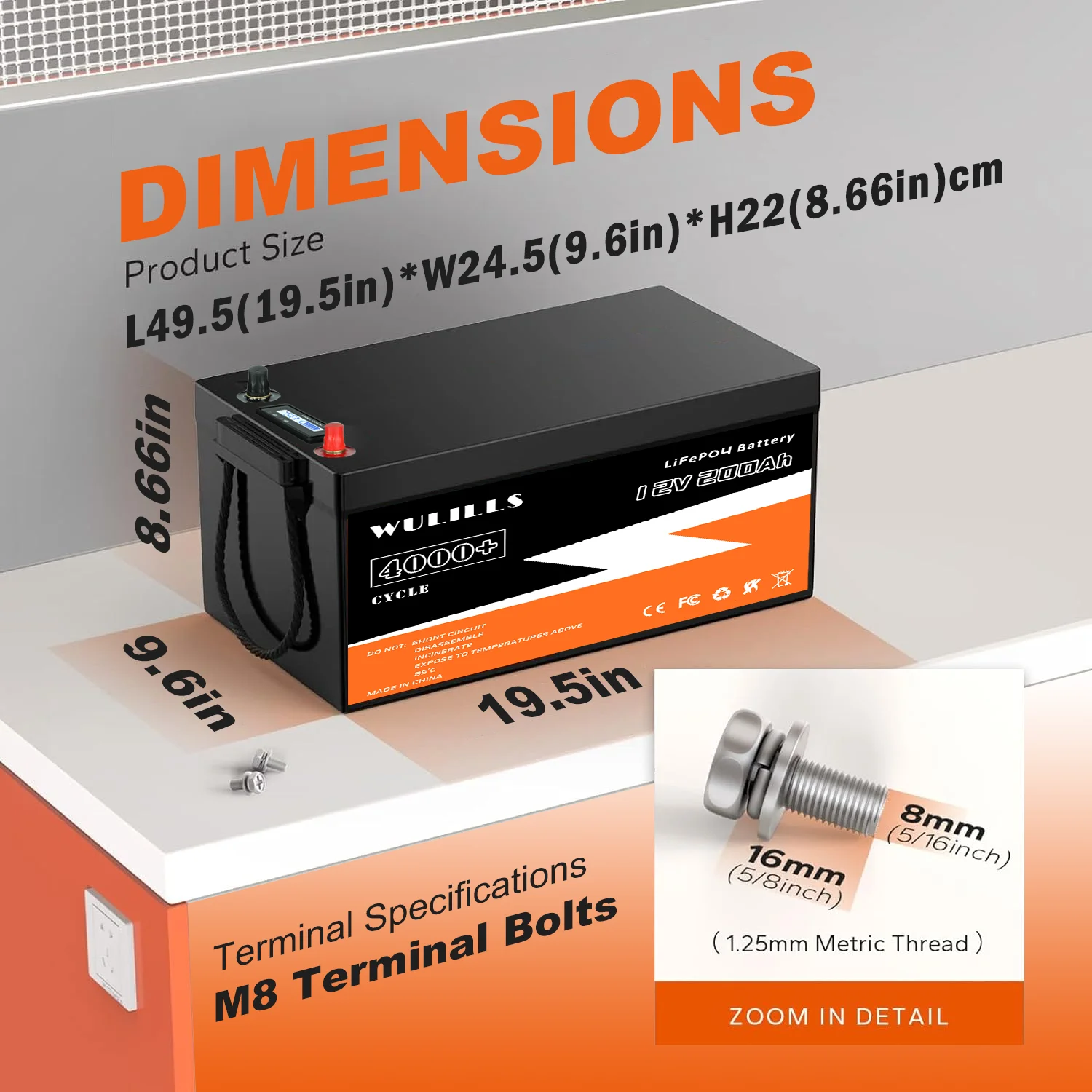 Nuova batteria LiFePO4 12V 100Ah 200Ah 280Ah 300Ah 12.8V 24V 48V batteria al litio ferro fosfato BMS integrato per barca solare nessuna tassa