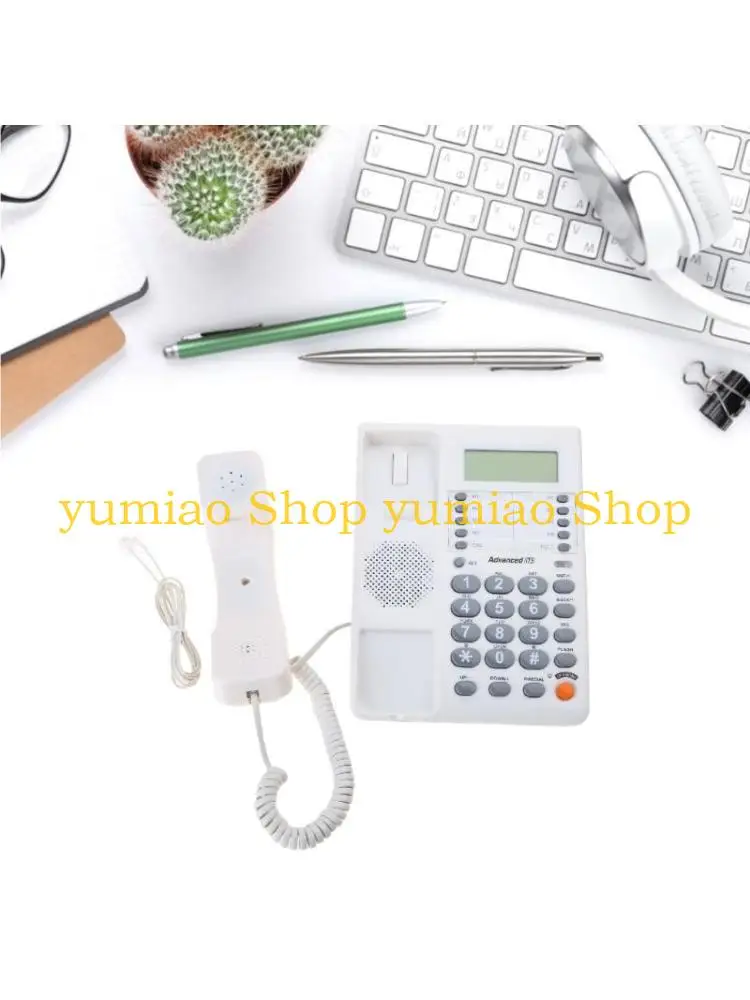 587B Desktop Corded Telephones, Landline Telephone with Big Buttons, CallerID Display