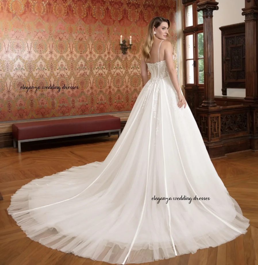 Белое элегантное свадебное платье по индивидуальному заказу, женское свадебное платье с длинными рукавами или без рукавов, Vestido de novia 2025