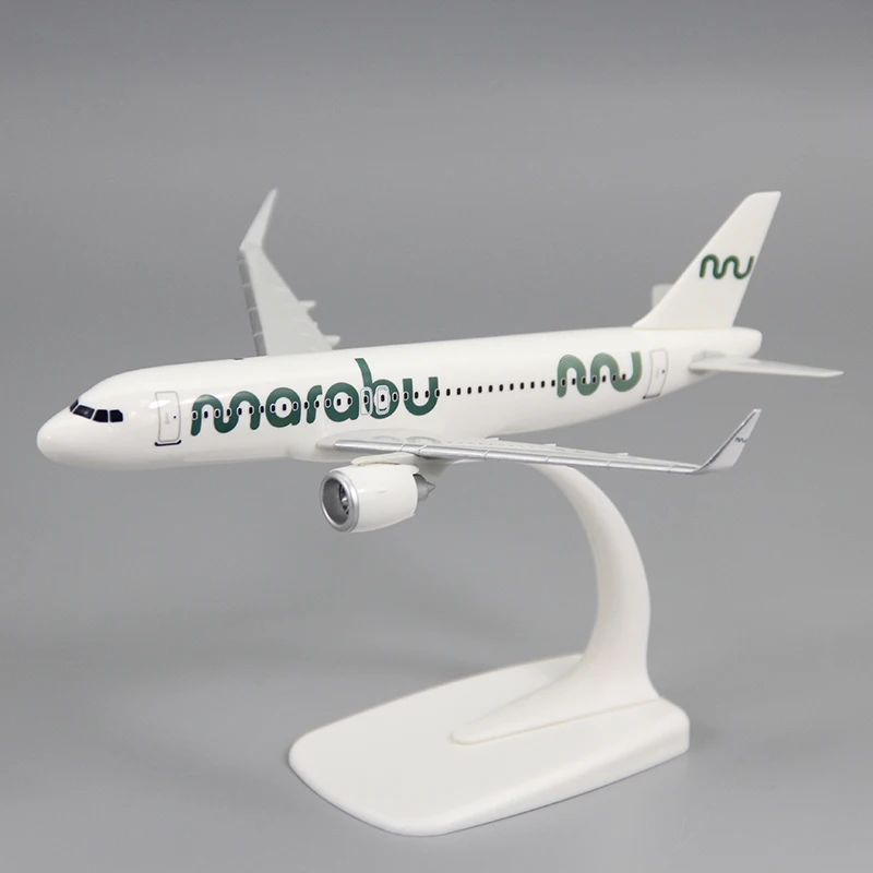 

1:200 Scale A320NEO Marabu Airline ABS Plastic Airplane Model Toys Aircraft Plane Model Assembly Collection Display Fan Gifts