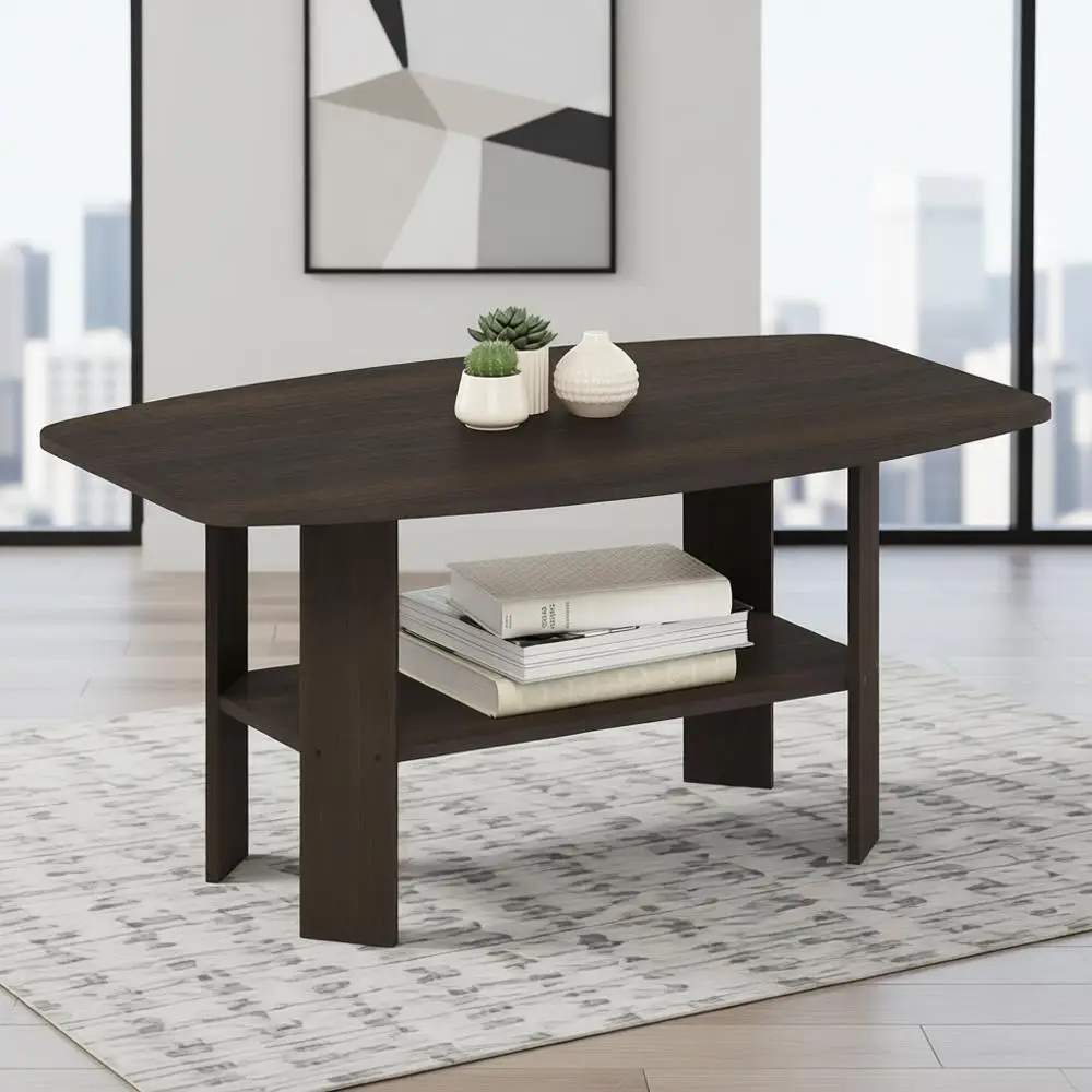 Simple Design Coee Table, k Brown