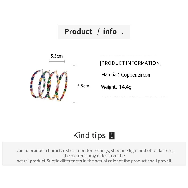 Vibrant colorful Hoop Earrings Women Light Luxury Unique Statement Fashion Jewelry Eye-Catching Earring Bold Daily Date Looks