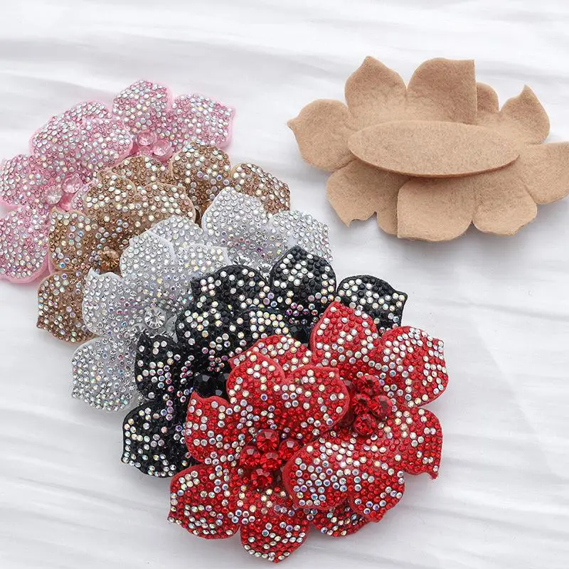 Strass-Blumen-Applikation zum Aufbügeln, glitzernd, kratzfest, zum Aufbügeln auf Kleidung, Sneakers, Taschen, DIY-Handwerksprojekte