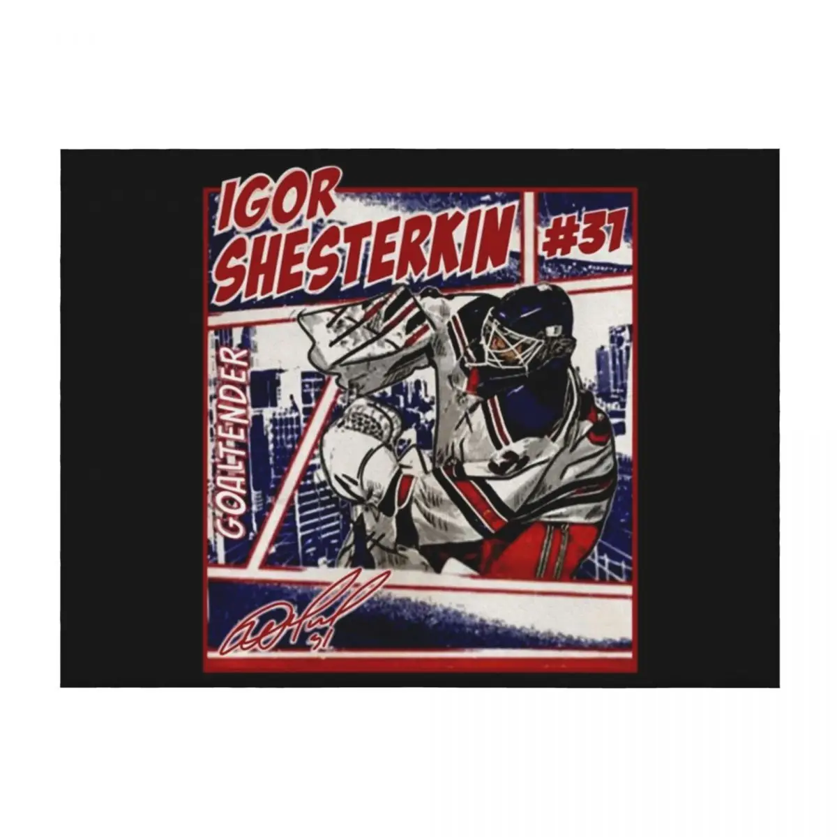 

Igor Shesterkin Throw Blanket Decorative Sofa for winter Large Plush Blankets