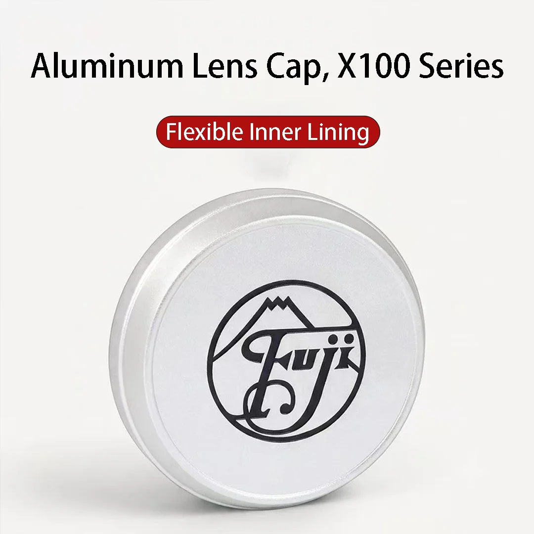 X100 Lens Protection Cap, Metal Aluminum Alloy, Retro Printed Pattern Lens Cover, for Fujifilm, Camera Accessory