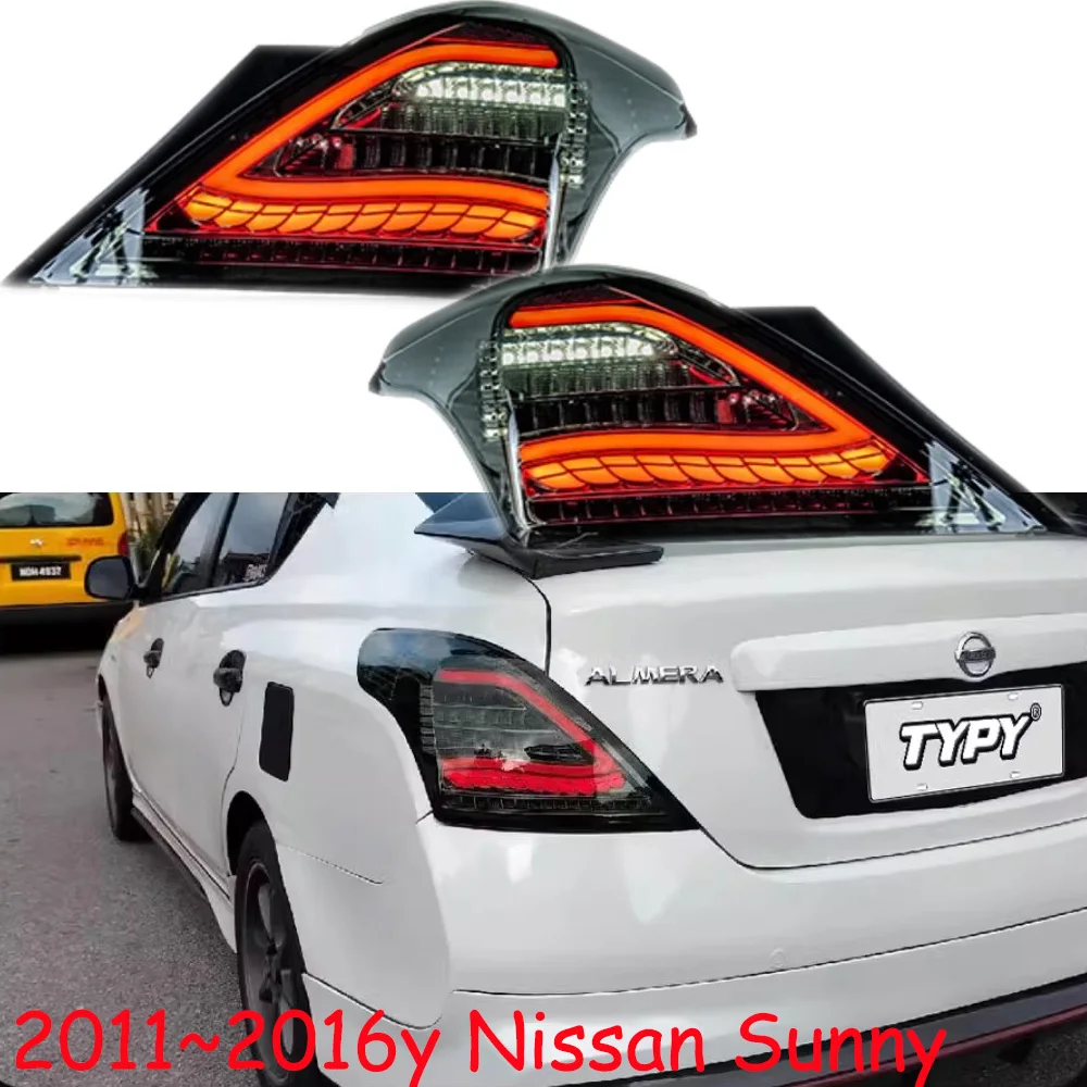 car accessories bumper almera tail light for Nissan sunny taillight LED Reflector 2011~2016y Taillamp for Nissan sunny fog lamp