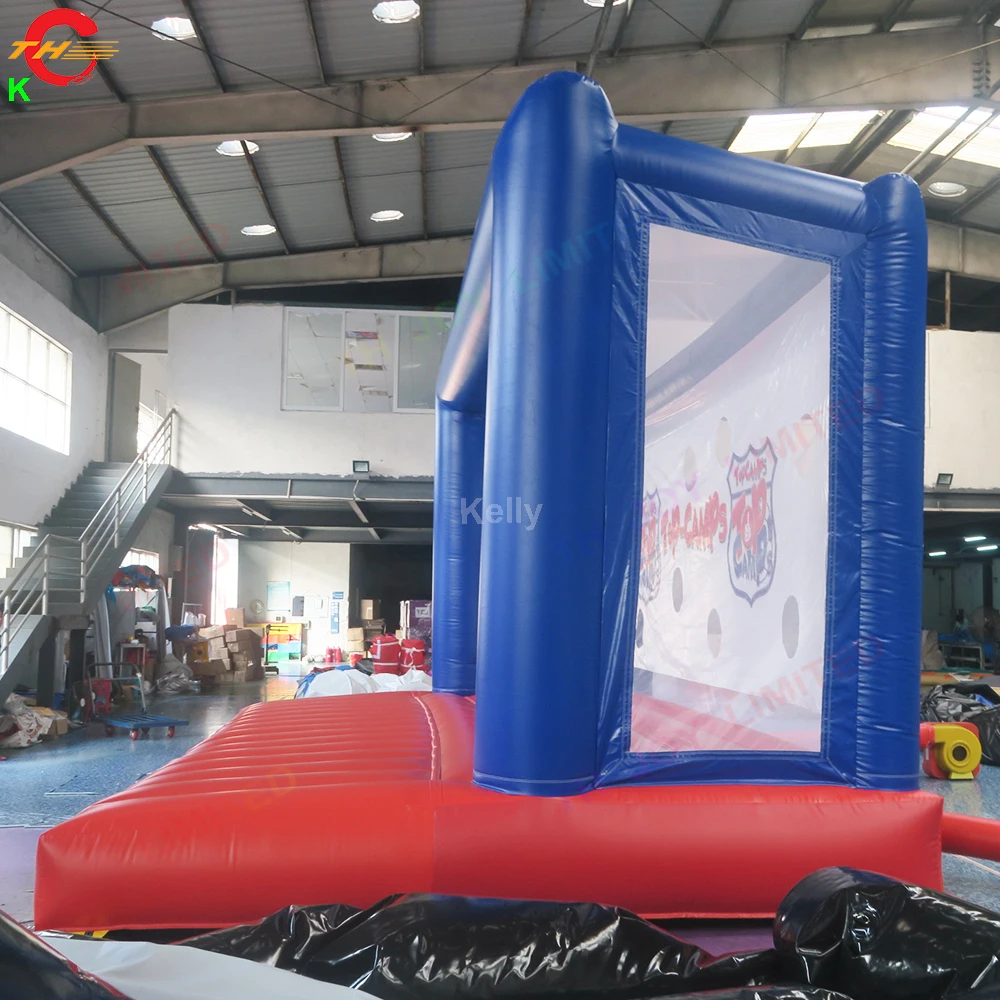 Jeu de lancer de Football gonflable géant 5x3m/6x4m, livraison rapide, but de tir de Football gonflable Commercial, loisirs de videur à vendre