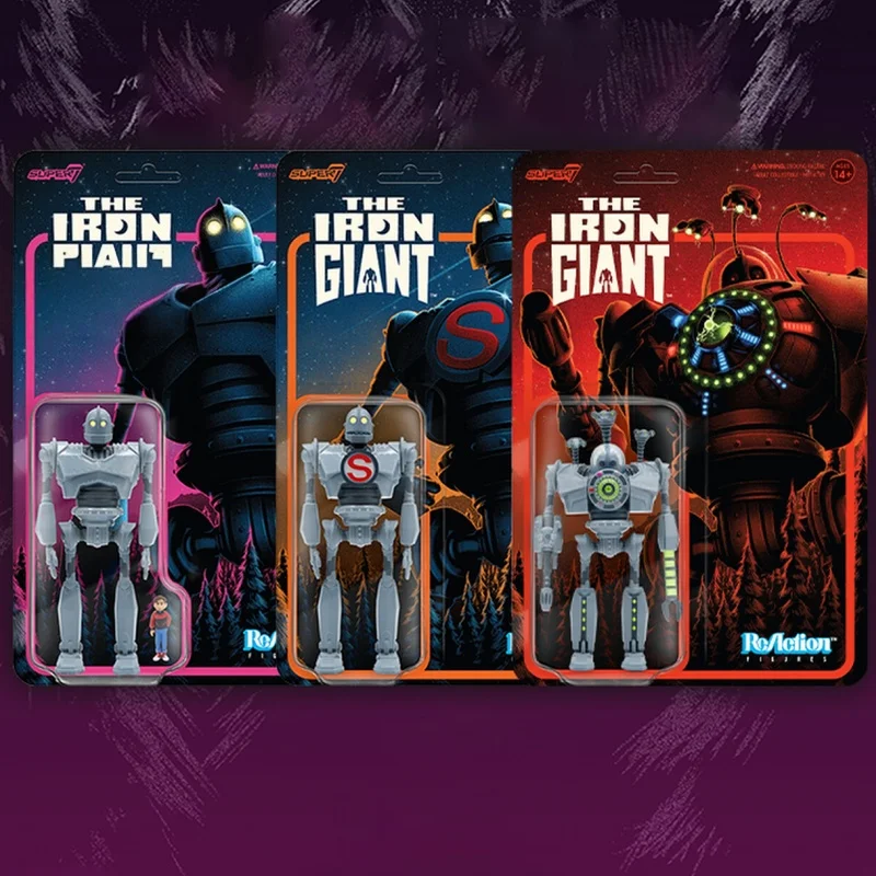 شخصية Super7 the Iron Giant Hang Tag ReAction - مجموعة ألعاب نموذجية الفيلم هدية لعيد الميلاد #2
