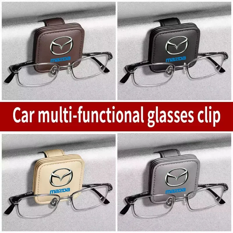

Universal Car Sun Visor Organizer Magnetic Glasses Storage Clip for Mazda Axela Atenza CX-5 CX-8 Auto Accessories