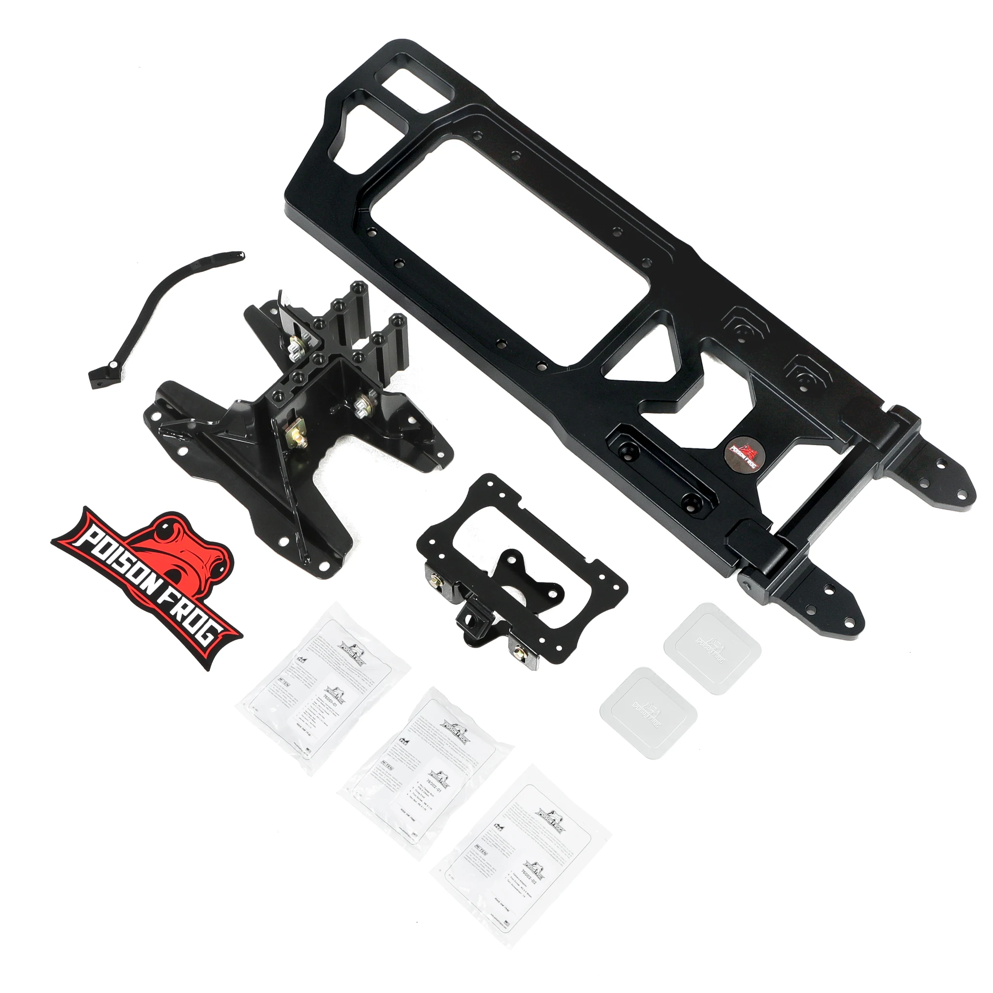 

POISON FROG 76002 Full-size license plate rack w/ Brake Light & Camera Mounts for JEEP Wrangler JL