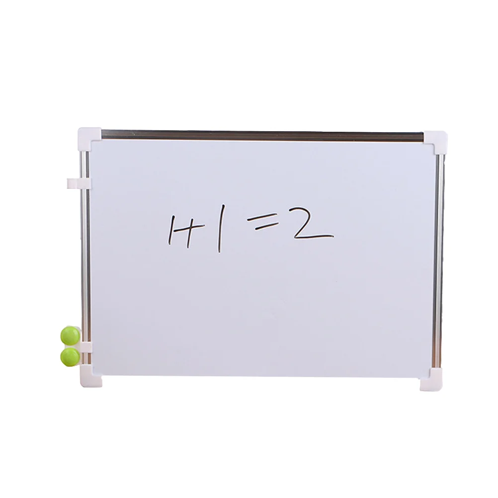 1Pc Double-Sided Magnetic Whiteboard with Magnetic Stickers Pen Handwriting Drawing Messsage Board with An Erasable Printbrush