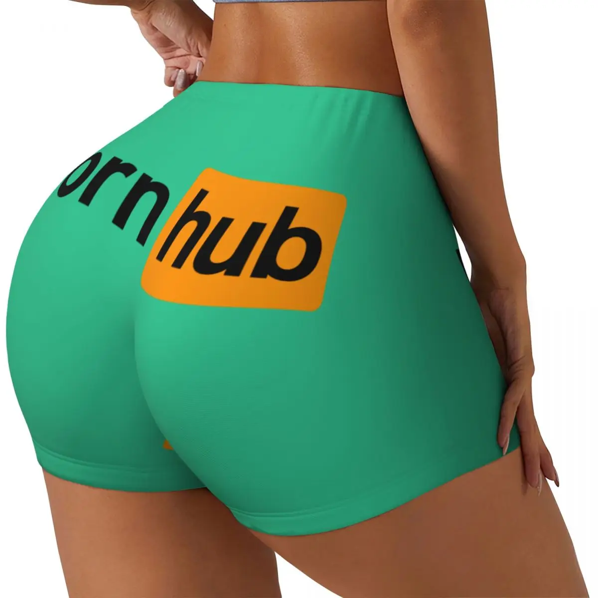 Custom P-pornhubs Symbol Workout Running Volleyball Shorts Women Gym Yoga Shorts