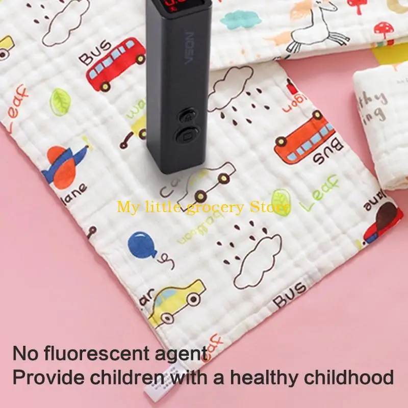 

D5BD Нежные марлевые детские мочалки Детское полотенце для лица для чувствительной кожи Мягкие полотенца для новорожденных и не