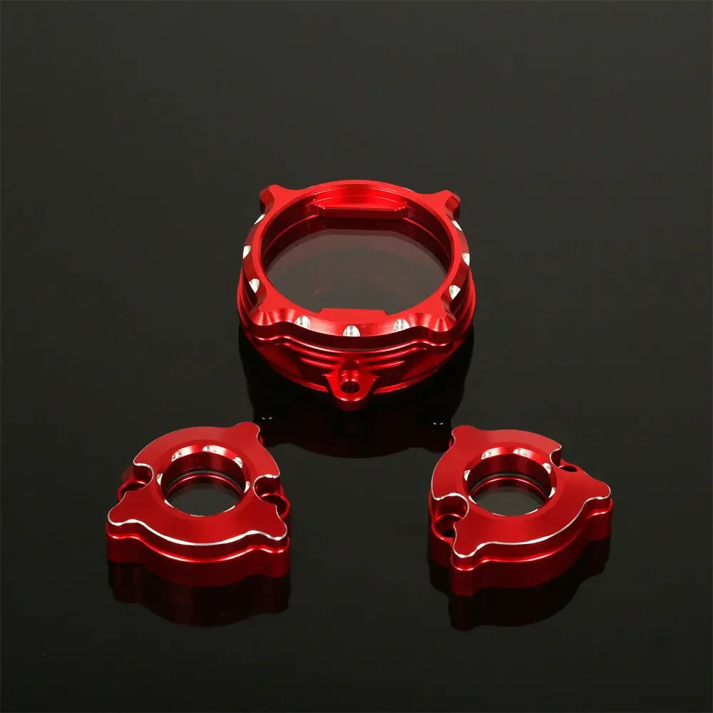 

Motorcycle 3D Grave CNC aluminum Clear Cam & Valve Cover Set For HONDA C125 SUPER CUB 2021-2023 external accessories