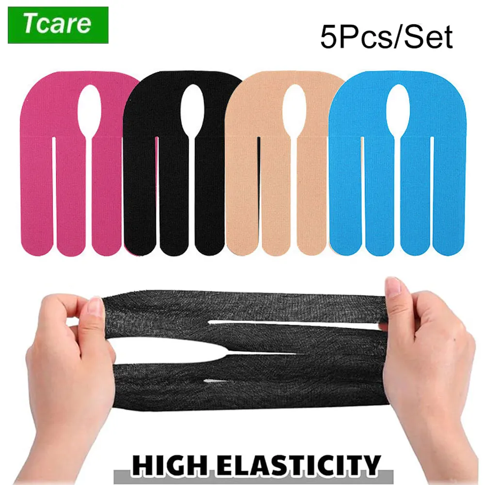 5PCS Precut Kinesiology Tape for Wrists, Wrist Support & Stability, Wrist Pain Relief Athletic Tape - Waterproof & Elastic Tapes