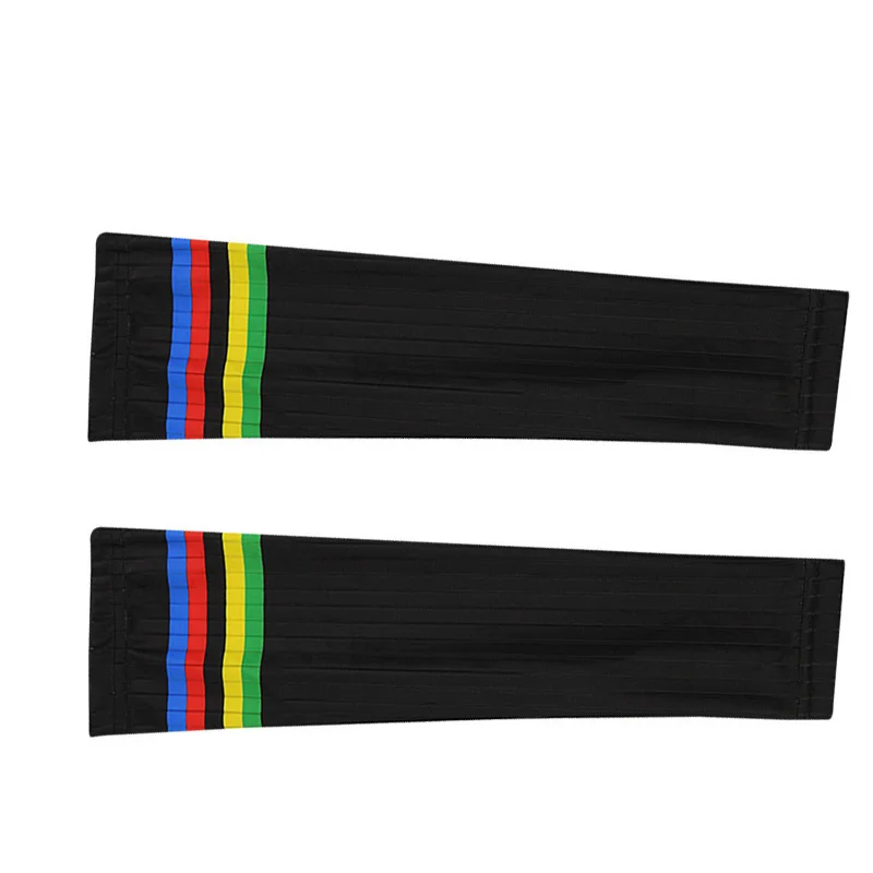 Champion New Rainbow Stripe Aero Cycling Sleeve Summer Sunscreen Cool Road Running Bike Arm Sleeve Sports Accessories Men Women