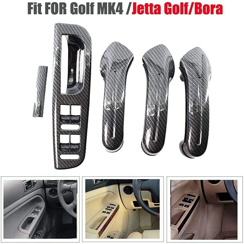 

Car Window Glass Panel Button Control Panel Door Handle Cover For Golf 4 Fit For Jetta MK4 Bora 1998-2004