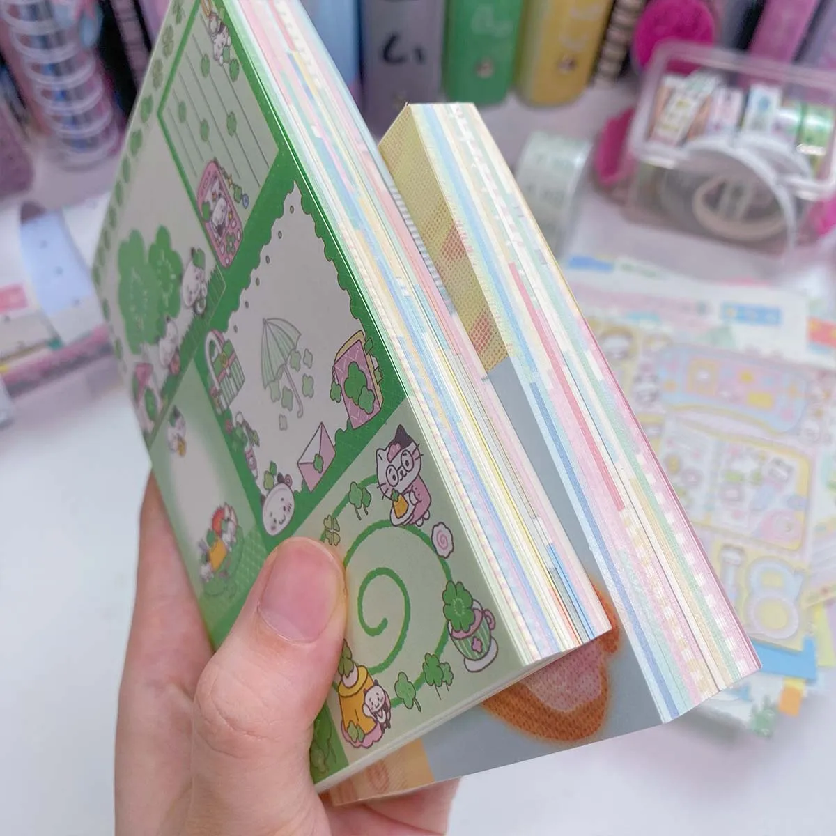 120 fogli Memo pad collezione 12 stili Kawaii Memo Paper Scrapbooking materiale cartaceo per arte artigianato fai da te Album Journal Planner