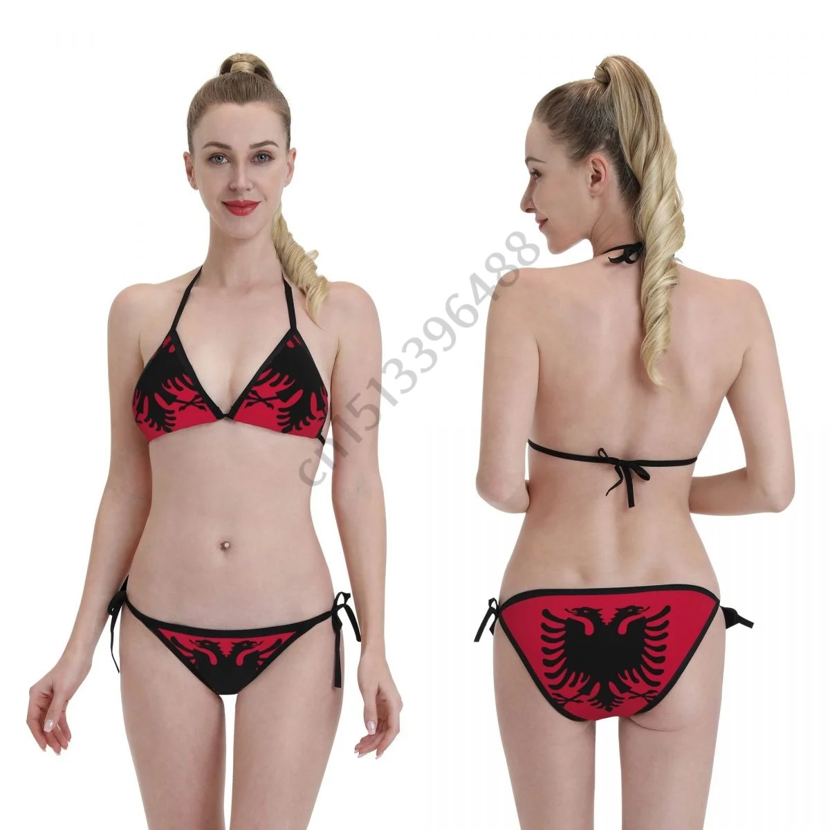 

Albania Flag 3D Printed Bikini Mujer Swimwear Women Swimsuit Swimwear Micro Bikini Set Summer Beachwear Bathing suit