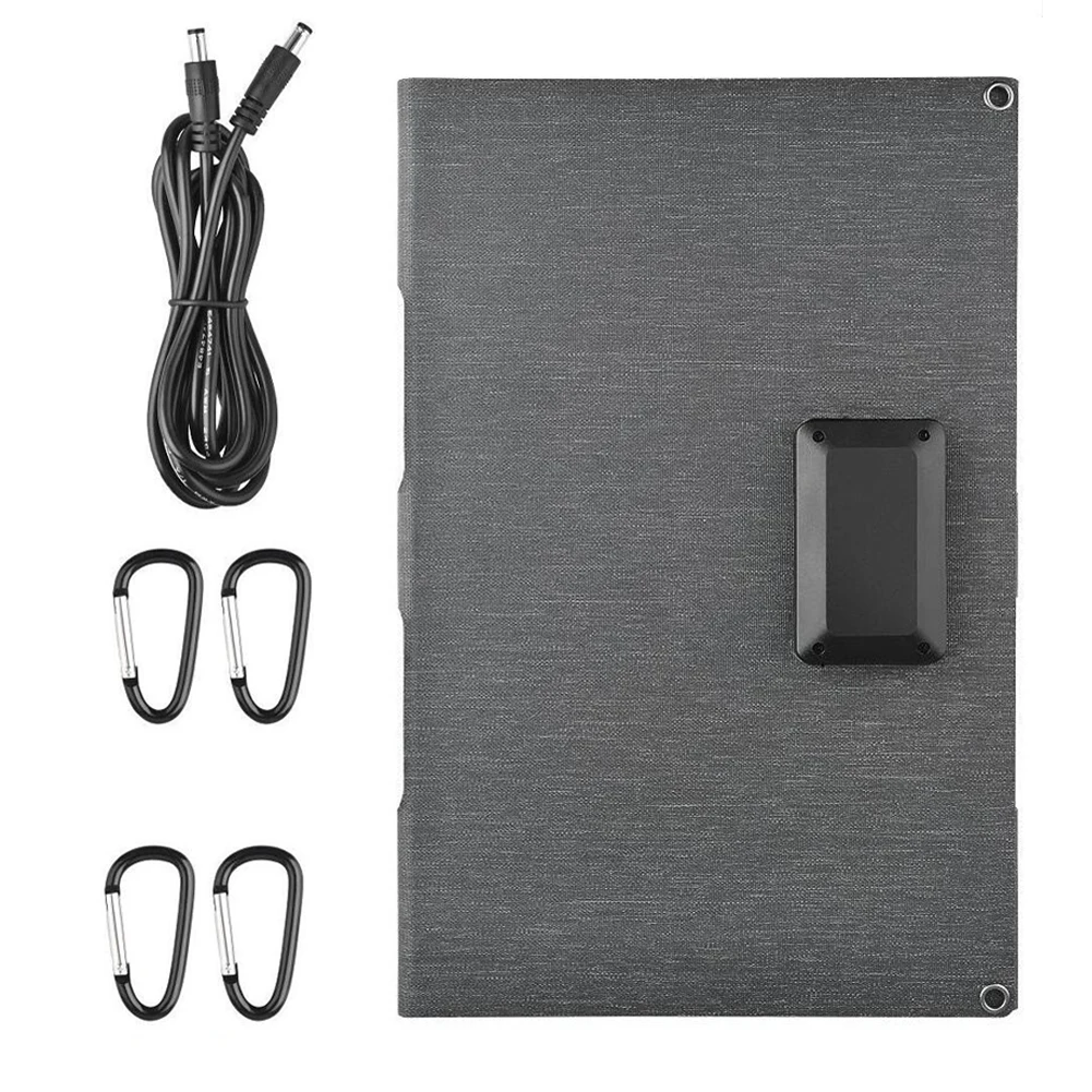 Type-c/USB/DC 포트가 있는 60W 접이식 태양광 패널 휴대용 태양광 패널 충전기 하이킹 및 캠핑용 단결정 태양광 충전기