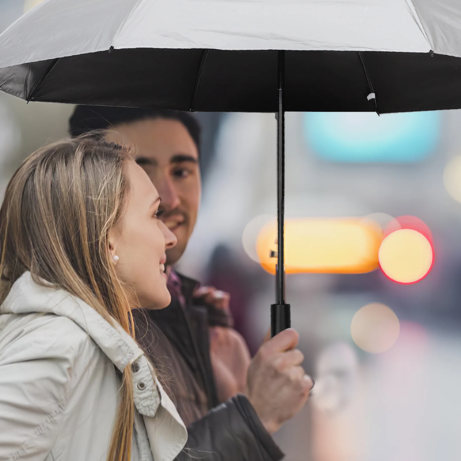 

Uv Umbrella Foldable Reflective Color Changing Travel Umbrella Compact Lightweight Sun Protection for Night Pedestrian Safety