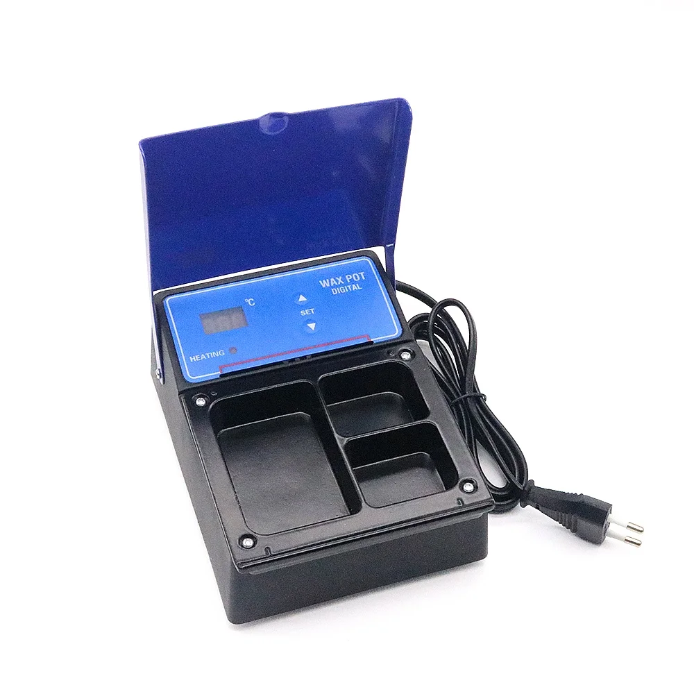 Dentals Lab 3-Hole Electric Digital Wax Melting Pot for Carving Wax Dipping