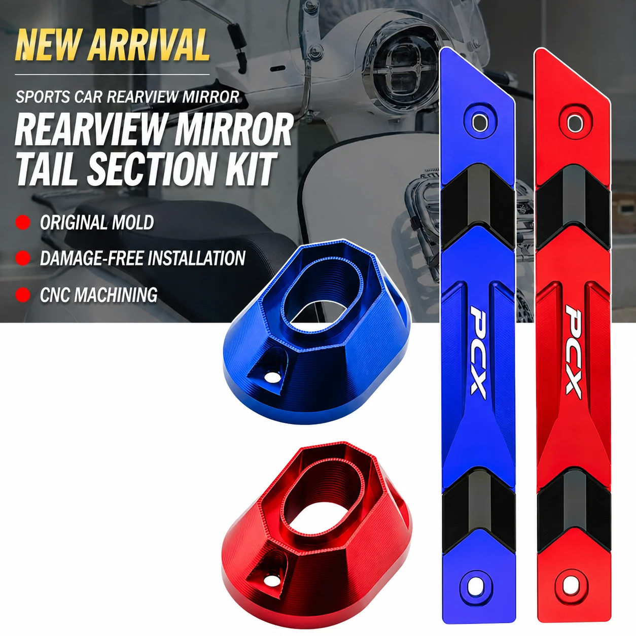 

Motorcycle Accessories For Honda PCX 125 160 PCX125 PCX160 2020-2025 Modified Exhaust Pipe Decorative Strip Protector Bracket