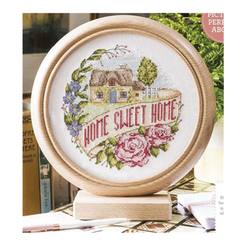 

The cross-stitch set 28CT, 18CT, 14CT and 11CT can be selected as the printed fabric handcrafted material pack saga Sweet Home