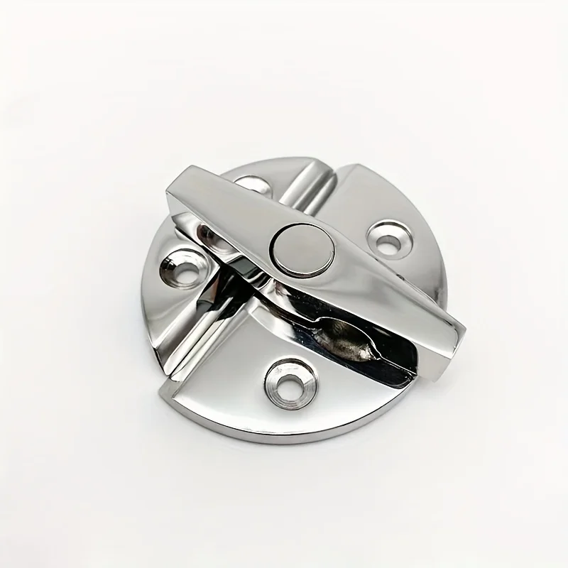 Premium Marine-Grade 316 Stainless Steel Twist Latch - Round Turn Button for Boat Doors & Cabinets, Silvery