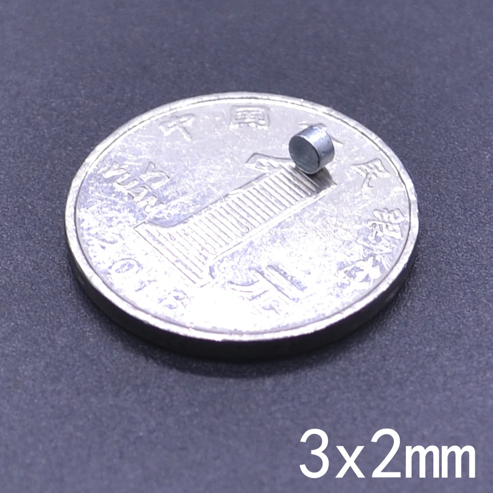 20/200/500/1000/2000/5000 pces 3x2 pequenos ímãs redondos pequenos 3x2mm neodímio ímãs permanentes fortes 3*2mm