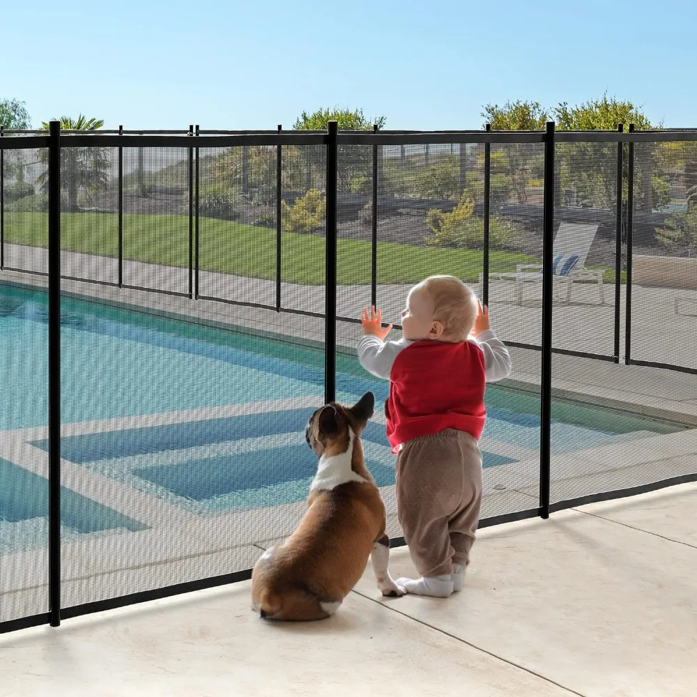 Imagem -02 - Cerca de Piscina para Piscinas Acima do Solo Natação ao ar Livre Jardim do Quintal Cerca de Segurança Malha 4x72ft