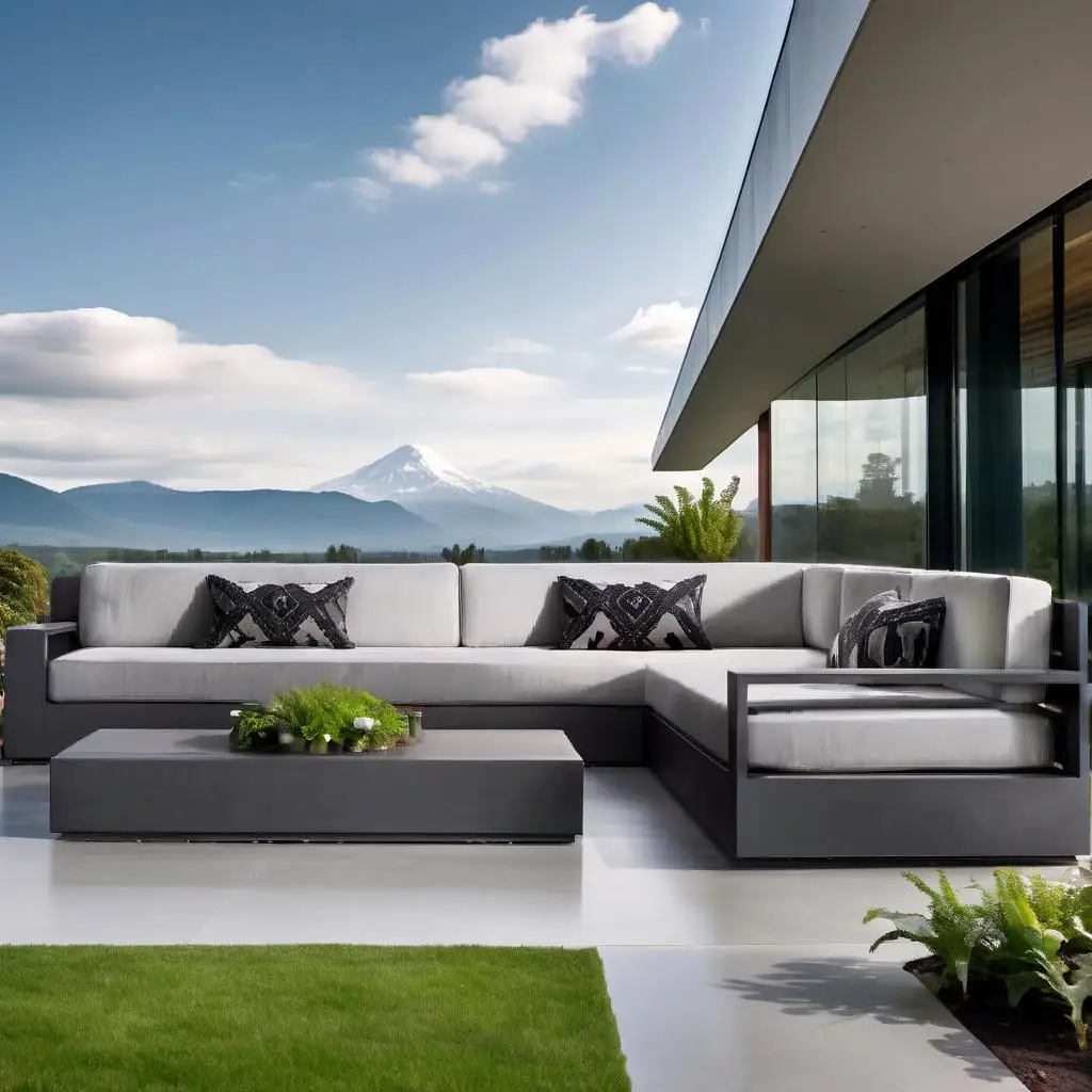 

Hotel Outdoor Furniture Hot Sale Pool Aluminum Garden Sofas Sets