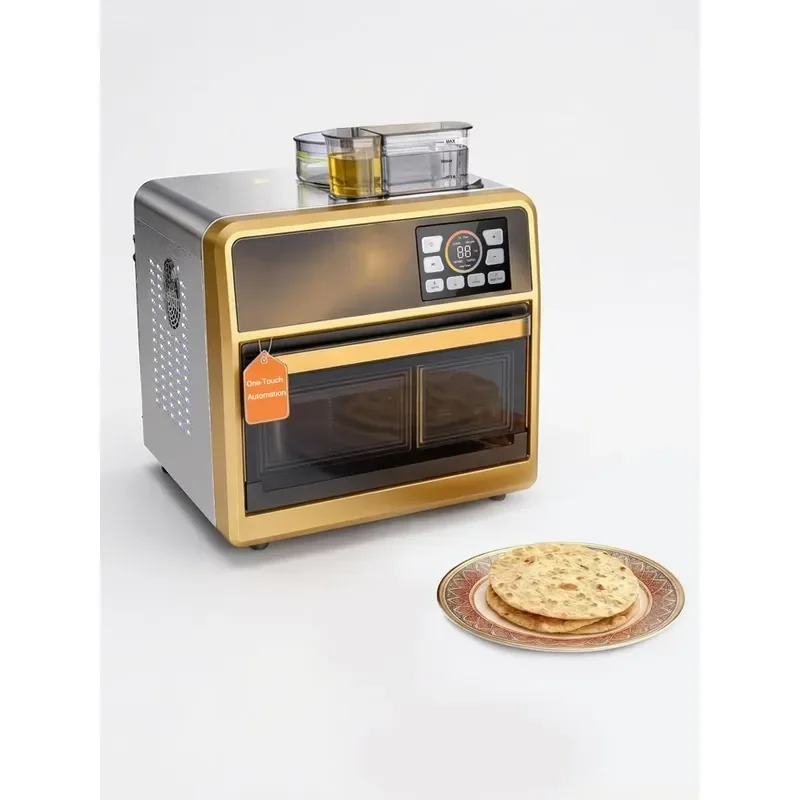 Versatile Electric Roti and Crepe Maker with 3 Temperature Settings for Crepes Paratas Tortillas Pancakes