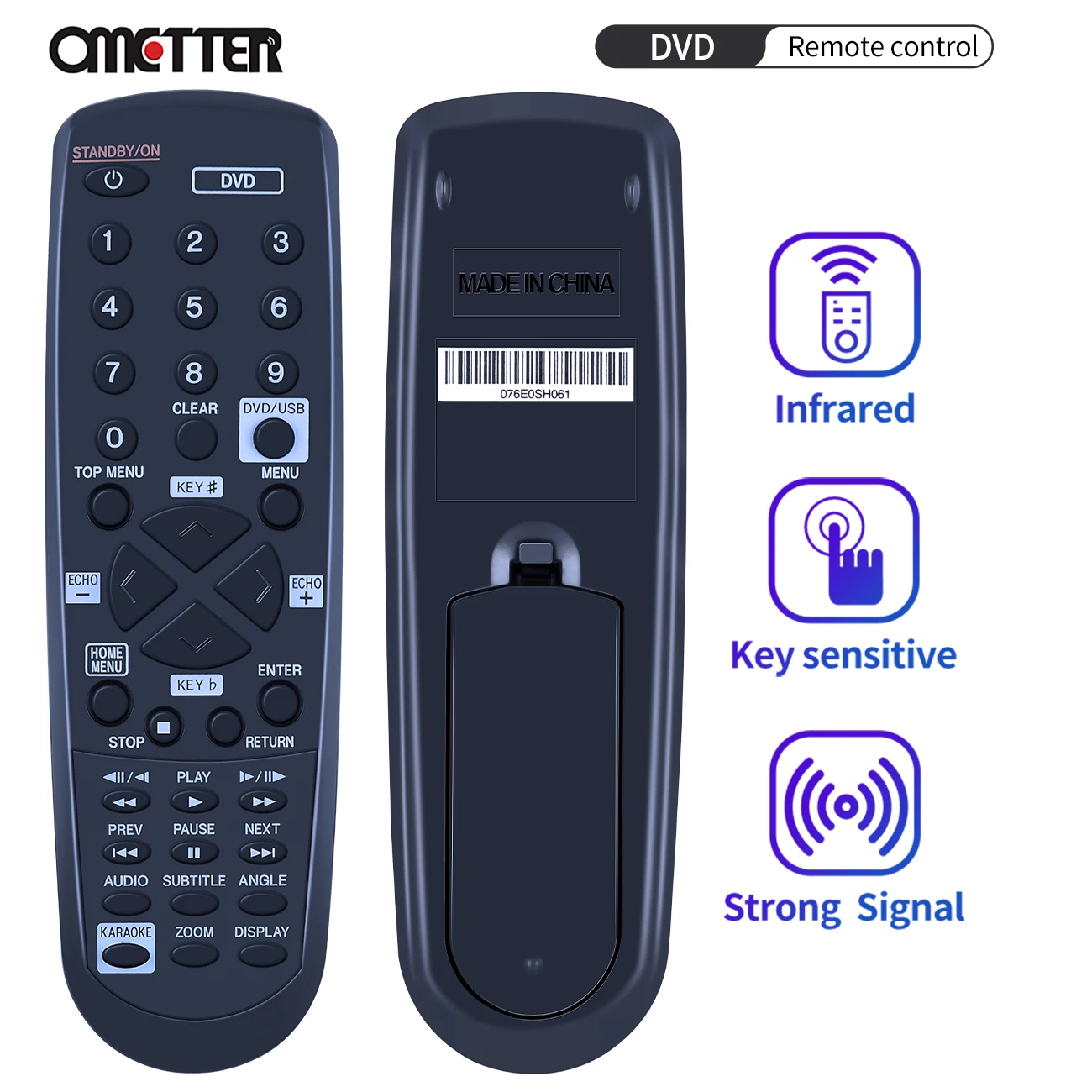 

076E0SH061 Original DVD Player Remote Control For Pioneer KV-3022KV