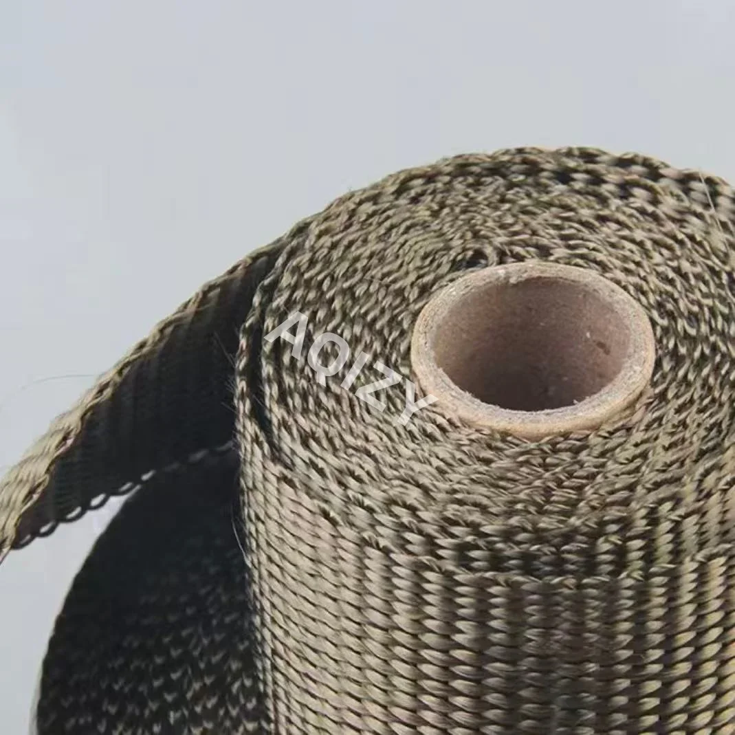AQIZY 1000g wide 5cm10cm (2in/4in) basalt belt woven belt wrapped belt plain weave high temperature resistance and strong height