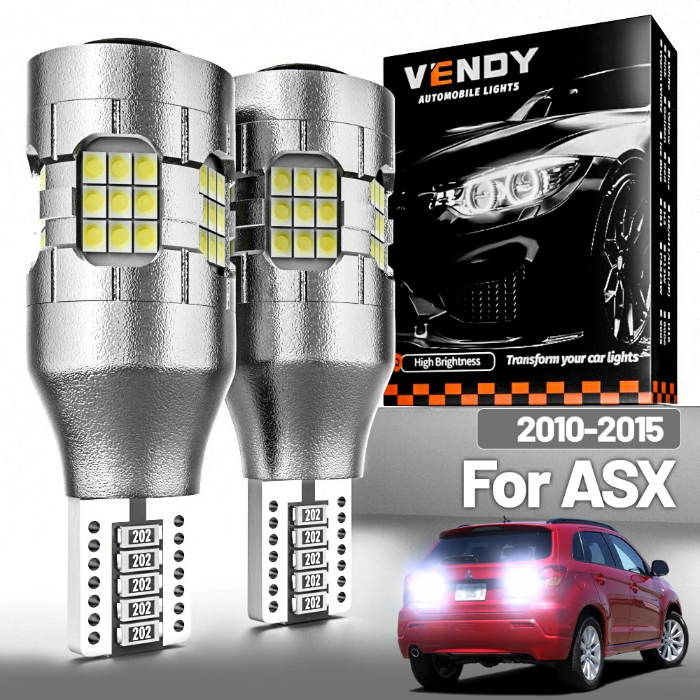 

2 шт. светодиодный фонарь заднего хода для Mitsubishi ASX 2010-2015, резервная лампа 2011 2012 2013 2014, аксессуары Canbus