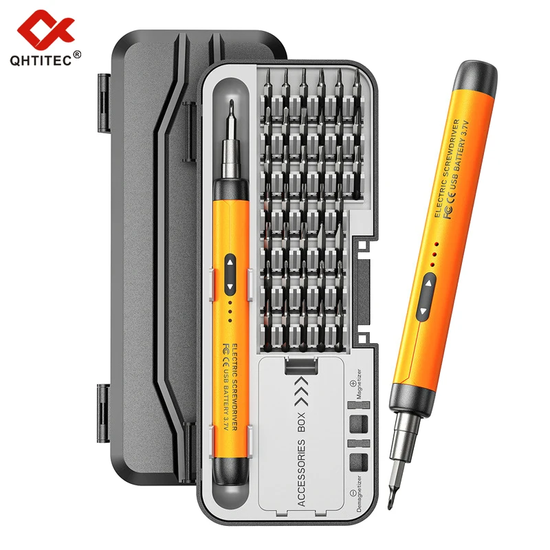 JCD-Juego de destornilladores eléctricos 38 en 1, destornilladores eléctricos inalámbricos inteligentes, juego de brocas recargables por USB, Mini taladro, herramientas eléctricas