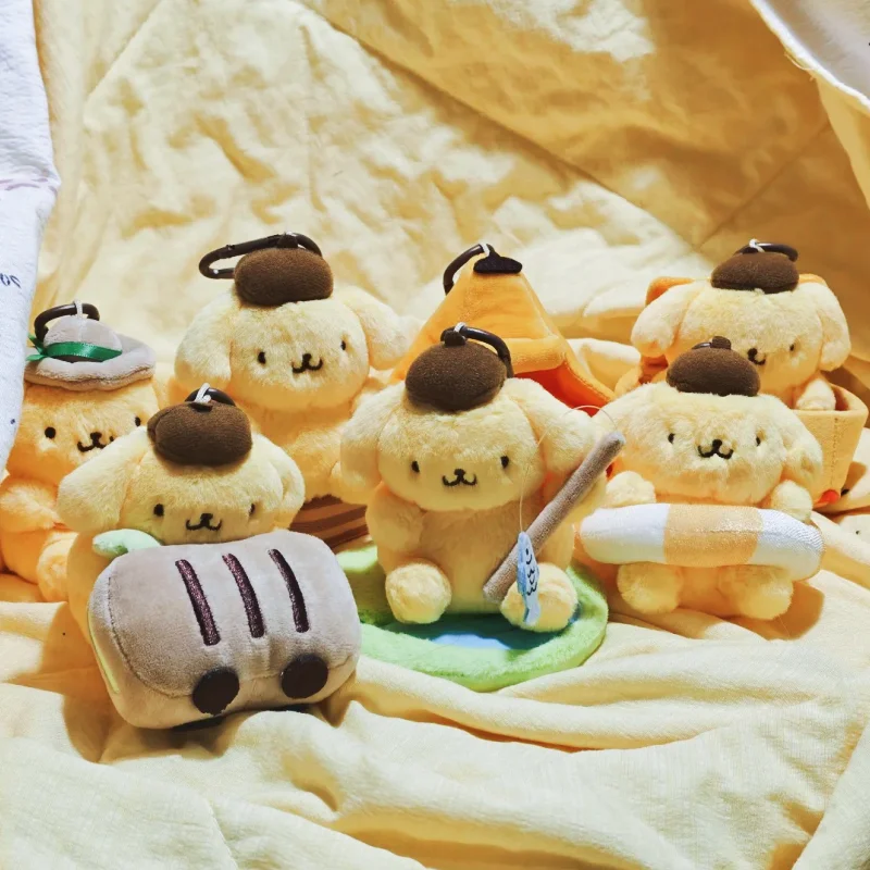

In Stock Genuine Sanrio Pom Pom Purin Let'S Go Series Blind Box Plush Doll Pendant Desktop Ornament Surprise Collection Gift Toy