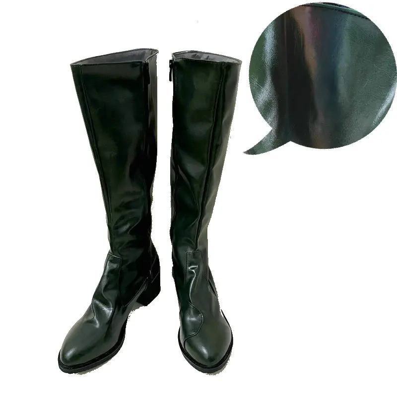 Bottes Shin Kamen Rider 1 Go, Chaussures Cosplay, Vert Foncé, Taille Personnalisée