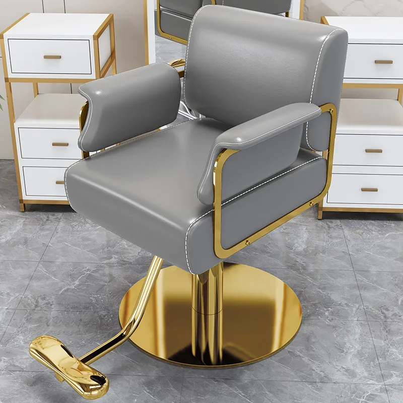 Shop Minimalist Barber Chair Modern Reclining Design Luxury Barber Chair Facial Elegant Style Sedia Da Barbiere Salon Furniture