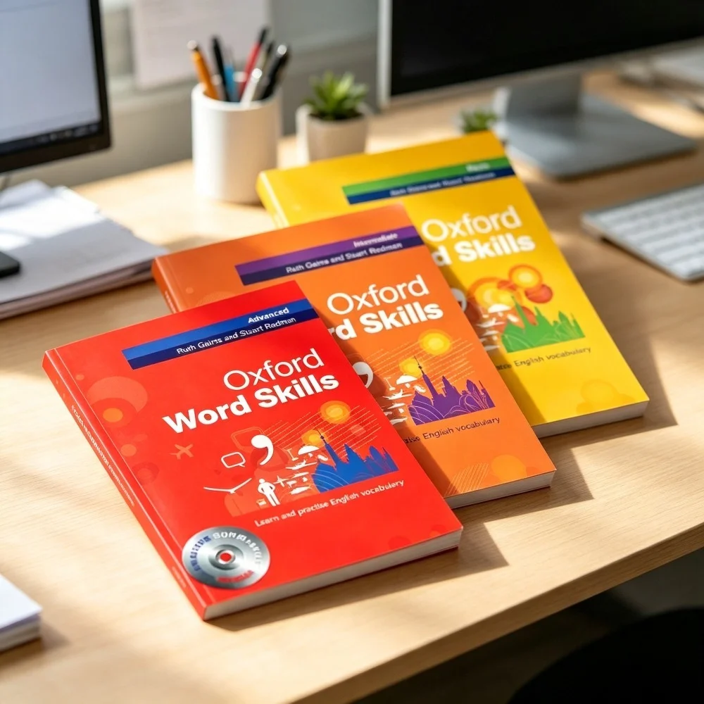 This year's new English version of Oxford Word Skills Book Basic/Intermediate/Advanced full-color teaching book