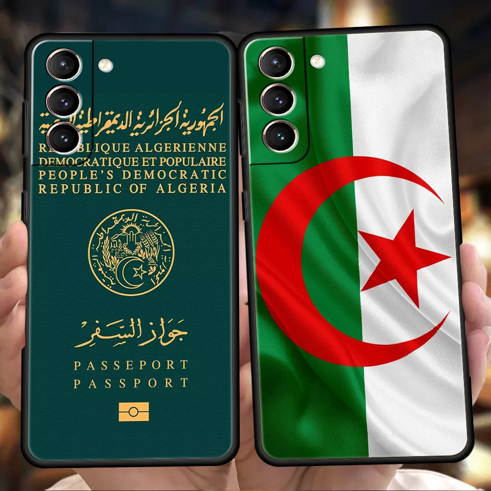 Algeria Passport Phone Case for Samsung Galaxy S26 S25 S24 S23 S22 S20 Ultra S25Edge S25 S24 S23 S21 FE Plus Cover Capas Present