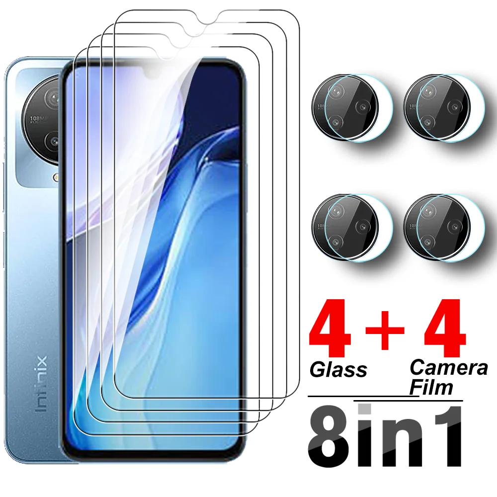 Glass For Infinix Note 12 2023 8To1 Tempered Glass Film For Infinixnote12 G99 Note12 4G 6.7'' X676C Camera Lens Screen Protector