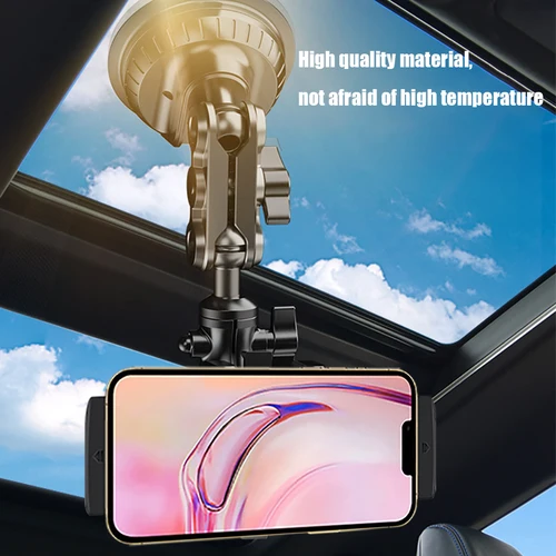 Imagen 2 del producto Soporte Universal de Metal para tableta y teléfono, soporte con cabeza de bola para coche, soporte con ventosa, soporte de rotación 360 para iPad de 12,9 "", Samsung y Xiaomi