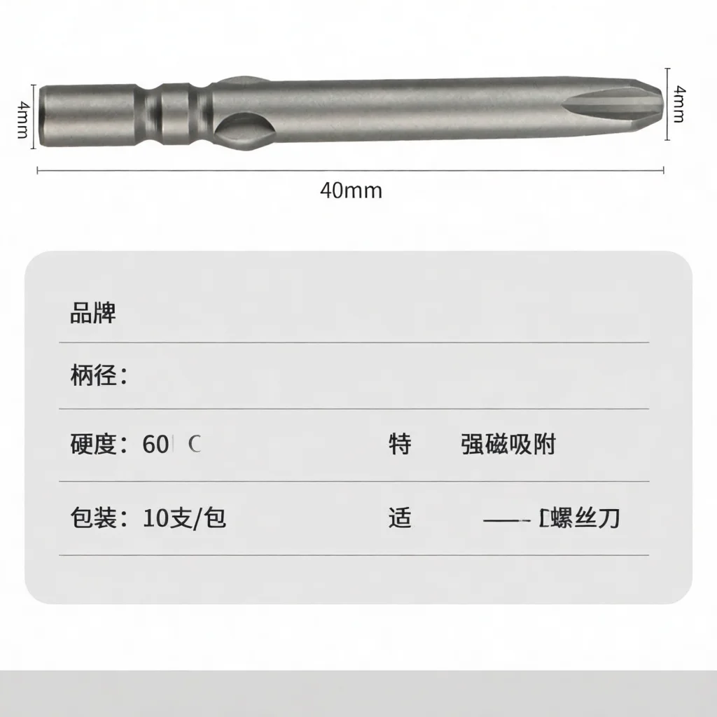 Magnetic Phillips Electric Drill Bit 4mm Hex Shank 800 Style Hardened Steel Power Accessory For Household Repairing Tool