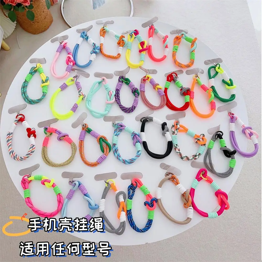 Модный ремешок на запястье, подвеска из витой веревки, портативный подвеска с защитой от потери. Для Apple SAMSUM VIVO OPPO HUAWEI